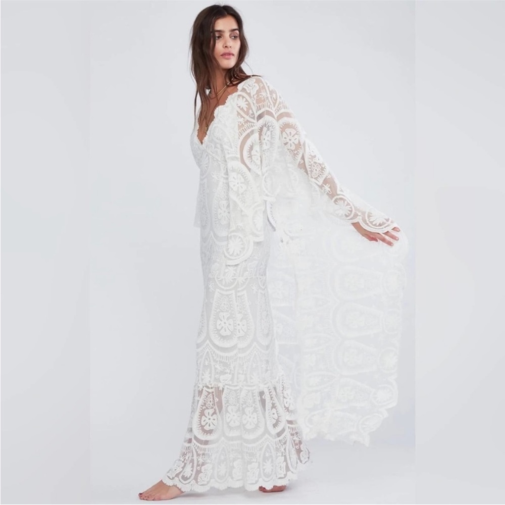 NEW Free People x Jen's Pirate Booty Swan Song Maxi Dress